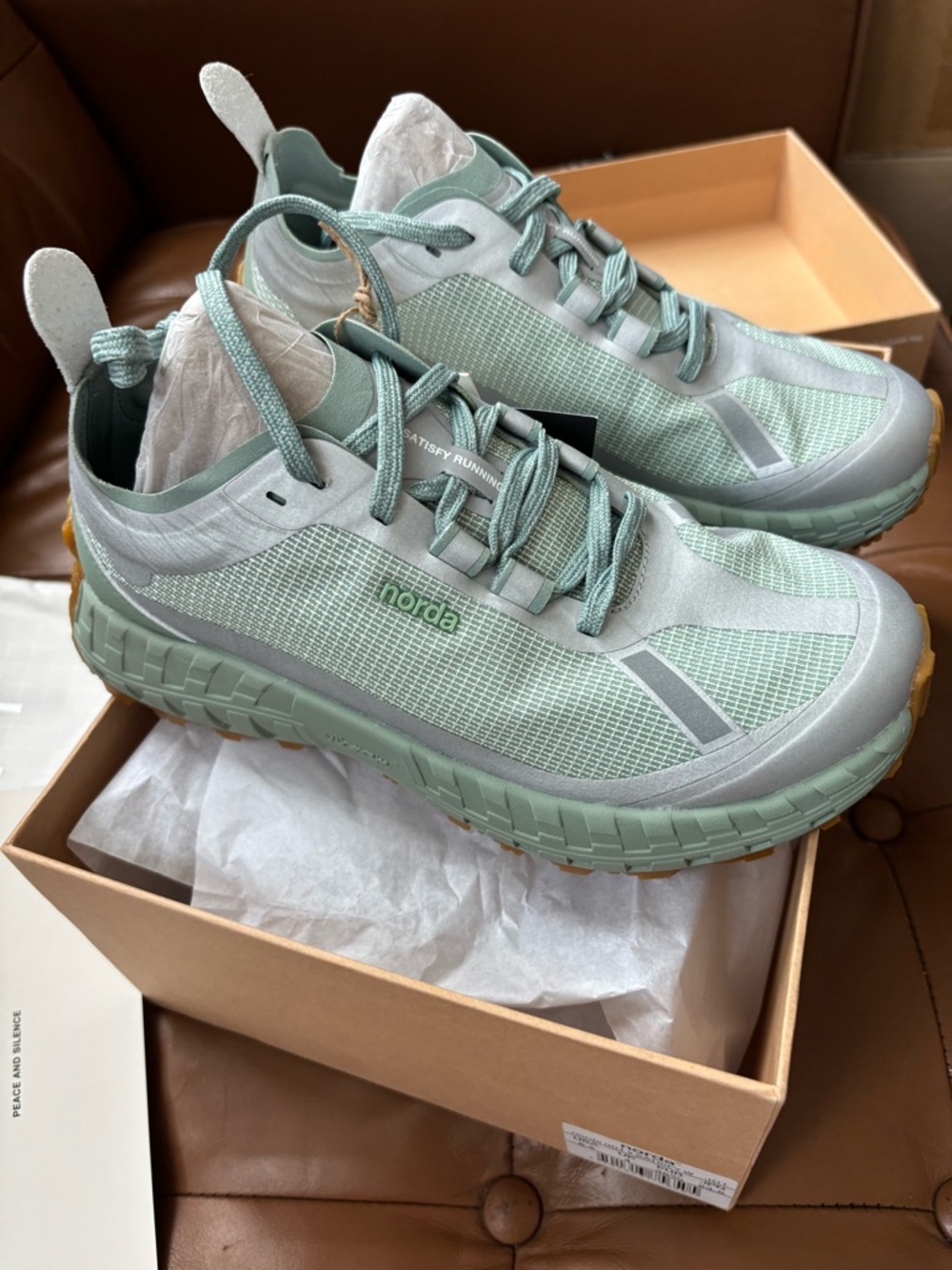 Satisfy x Norda Women's Mint Green Performance Runner